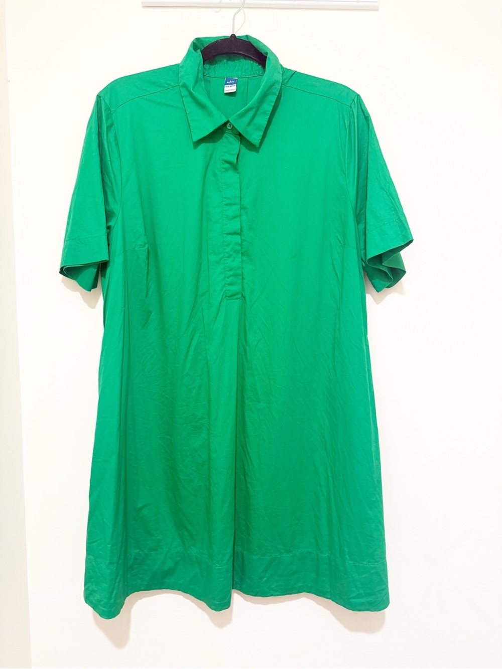 Old Navy Bright Green Short-Sleeve Mini Dress